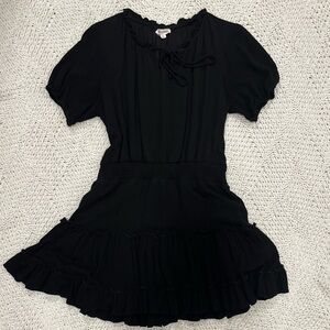 Black Ruffle Dress in Size Large